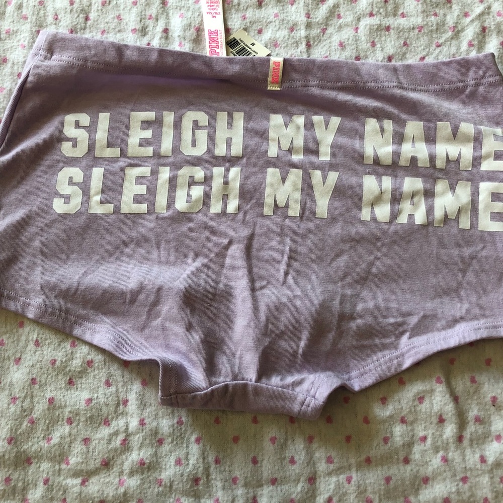 NWT Victoria Secret purple boy short underwear